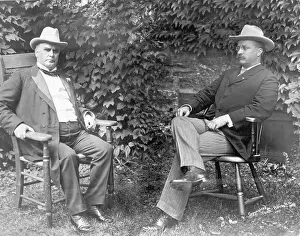 Wm Mckinley & Teddy Roosevelt Seated