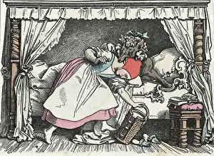 Lunch Prints: Wolf Biting Little Red Riding Hood