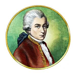 Portrait of Wolfgang Amadeus Mozart by Austrian School