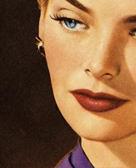 Facial Ex Prints: Serious Woman