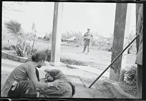 Woman Aiding Her Injured Husband