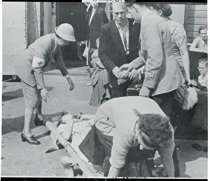 Frustration Prints: Woman Being Assisted by Medics