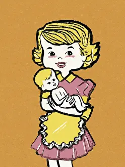 Facial Expressi Prints: Woman with Baby