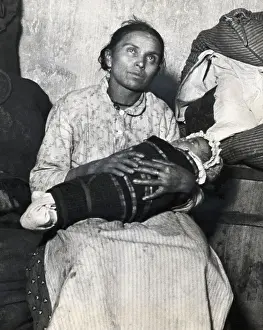 Tenement House Prints: Woman And Baby In Tenement House