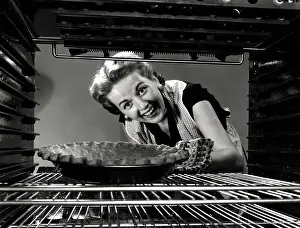 Homemade Prints: Woman Baking Apple Pie