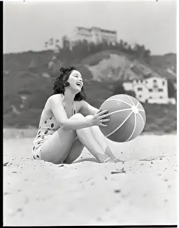 Modeling Prints: Woman with a Beach Ball