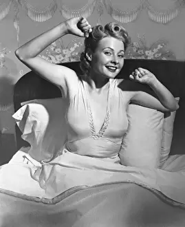 Woman in bed