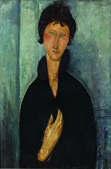 Musee Dart Moderne De La Ville De Paris Prints: Woman With Blue Eyes Augen Femme Aux Yeux Bleus