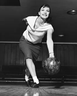 Woman bowling