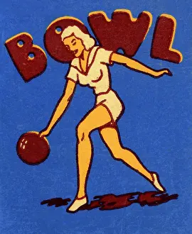 Woman bowling