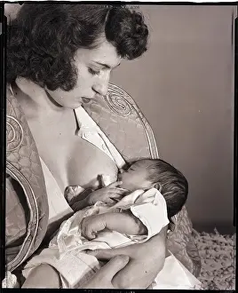 Mother Prints: Woman Breast-Feeding Baby