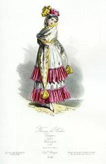 Fashion Trends Through Time Collection: Woman of Cadiz Traditional Costume