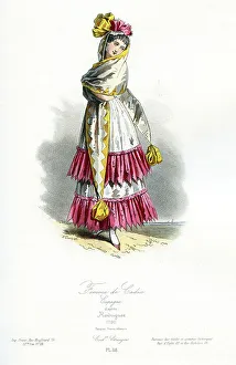 Traditional Clothing Gallery: Woman of Cadiz Traditional Costume