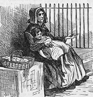 Woman with Child Begging