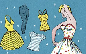 Illustratio Prints: Woman and Clothing