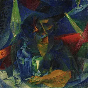 1910s Prints: Woman at the Coffee - Penetration of Light