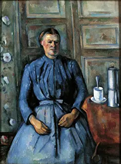 Woman with a Coffeepot, by Paul Cézanne, 1890 - 1895, 19th Century, oil on canvas, 130 x 96, 5 cm