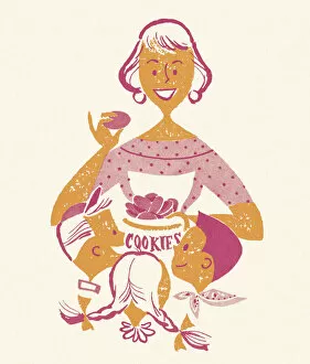 Girl Collection: Woman with Cookies for the Children