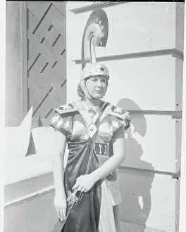 Woman Costumed as Warrior