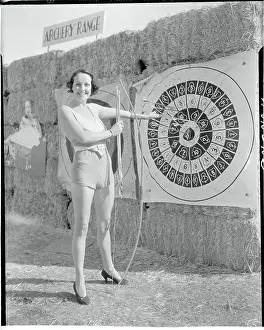 Woman Counting Points on Poker Target