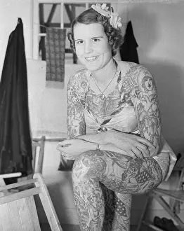 Nonconformity Prints: Woman Covered In Tattoos