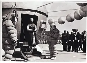 Commission Prints: Woman Disembarks from Spherical Pod