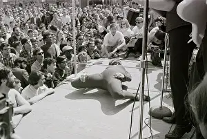 Spectators Prints: Woman Doing The Limbo