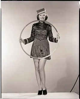 Stool Prints: Woman Dressed as Bellhop