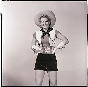 Cowgirl Prints: Woman Dressed as Cowgirl