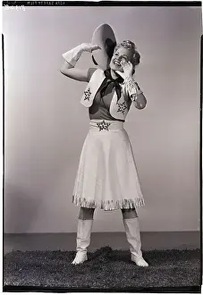 Outfit Prints: Woman Dressed as Cowgirl
