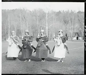 Woman Dressed as Horsewomen
