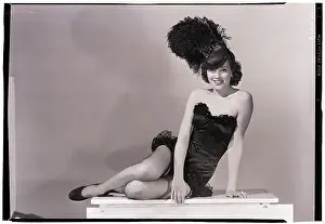 Corset Prints: Woman Dressed As Showgirl