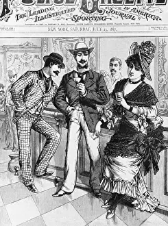Woman Drinking at Bar