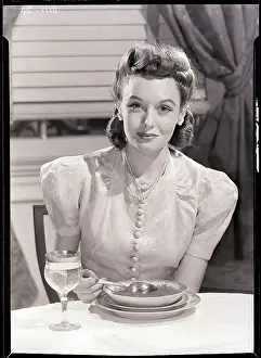 Spoon Prints: Woman Eating Soup