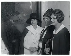 Woman Evangelist Aimee Semple McPherson and Followers