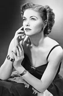 Woman in evening wear