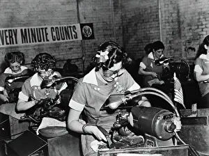 Woman Factory Workers In World War II