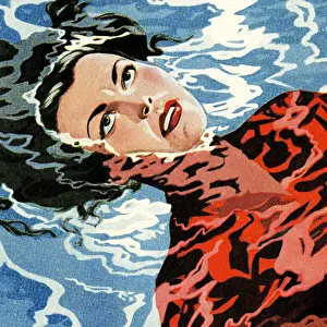 Woman Floating