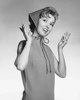 Grainy Prints: Woman gesturing