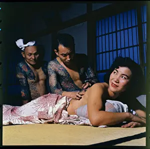 Woman Getting Tattoo From Tokumitsu Uchida
