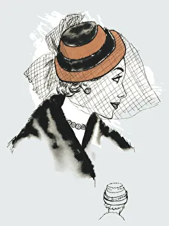 Images Dated 21st April 2015: Woman in hat