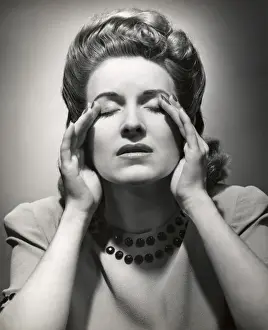 Woman with headache