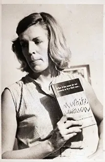 Suffrage Prints: Woman Holding Book In White America
