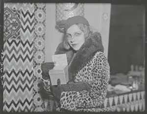 Woman Holding Charity Box