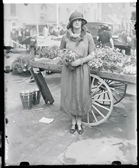Woman Holding Flowers