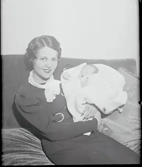 Infancy Prints: Woman Holding Infant