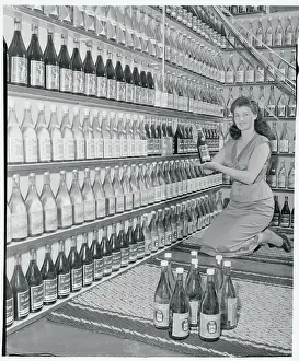 Woman Holding a Wine Bottle