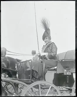 Long Branch Prints: Woman in Horsedriven Buggy