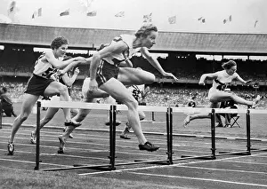 Melbourne Prints: Woman Jumping Over Hurdles