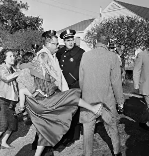 Sit In Prints: Woman Kicks Man at Desegregation Protest